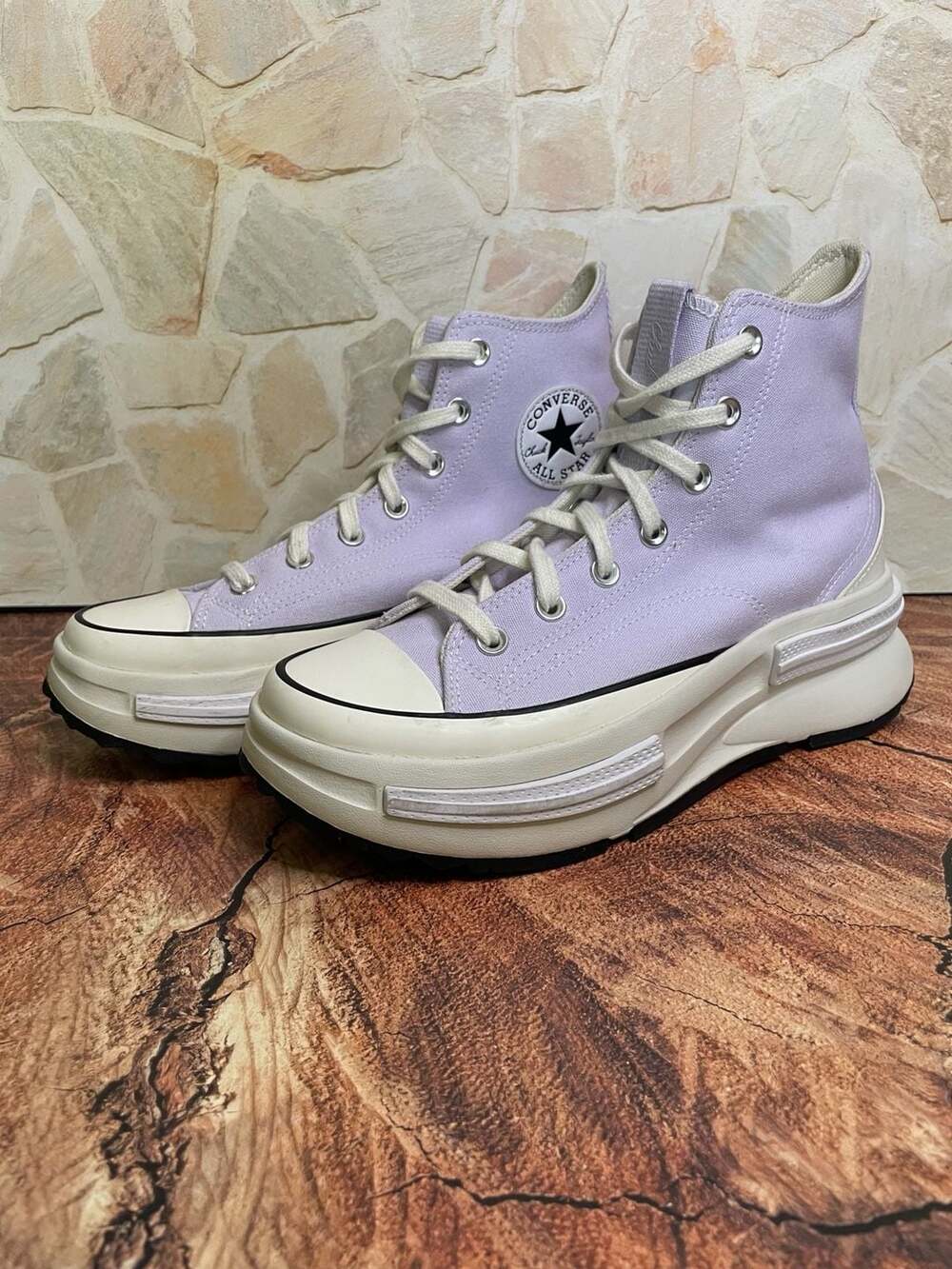 Converse Run Star Legacy CX High Vapor lavender Black Egret Sneakers size 9